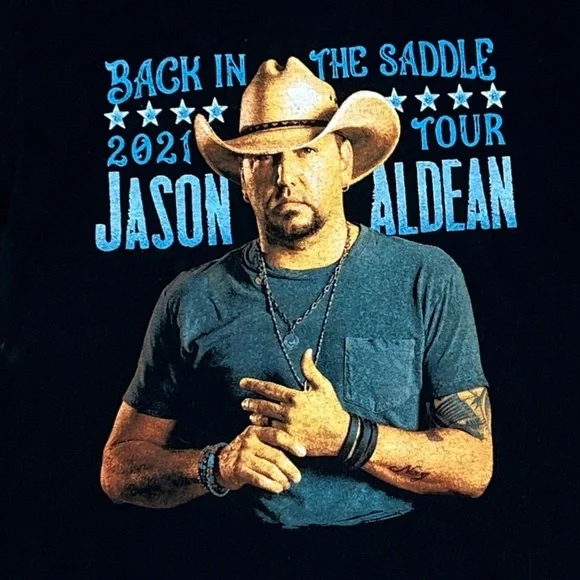 Jason Aldean Country Music 2021 Concert Tour USA Tshirt - Picture 5 of 5
